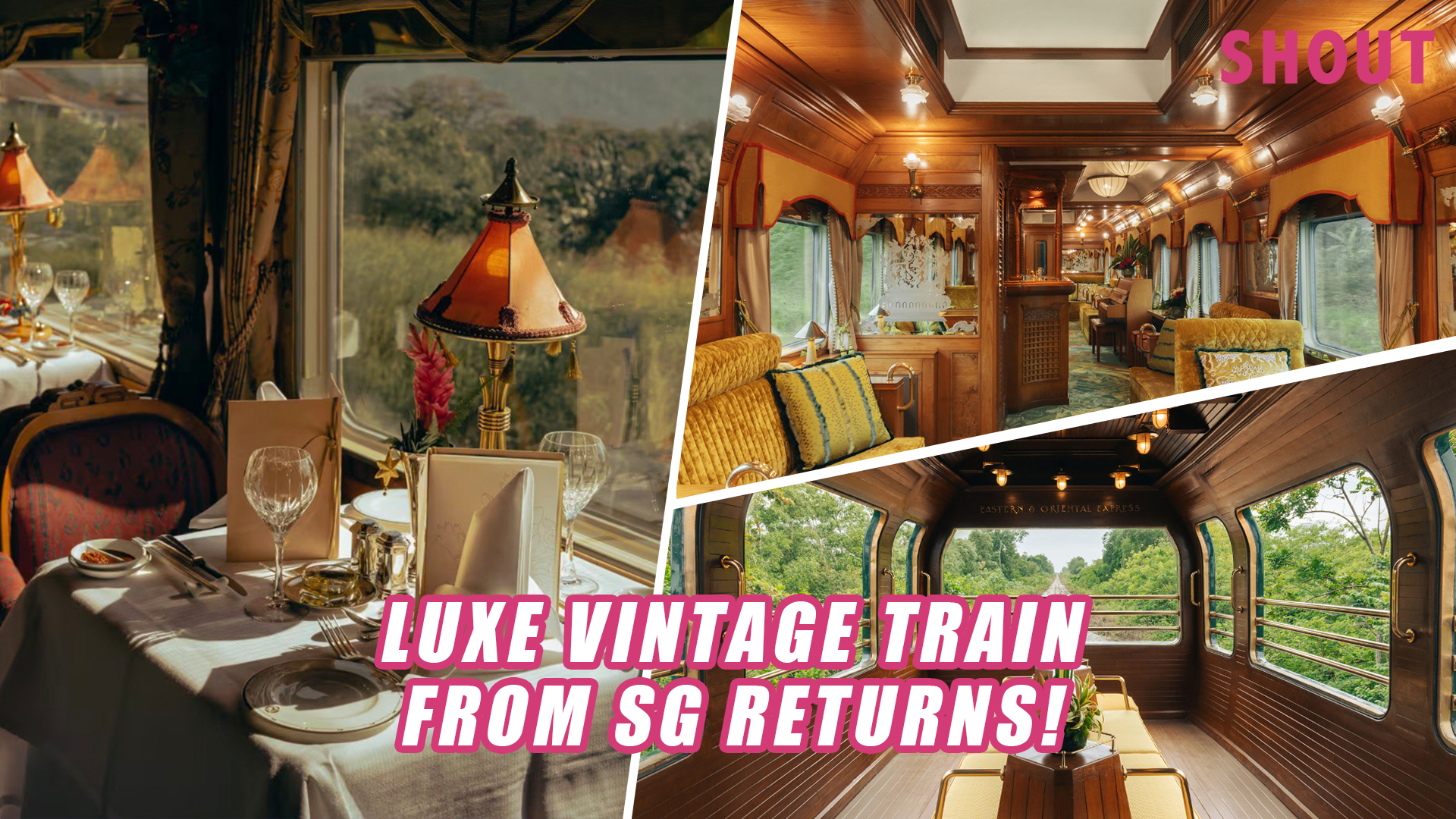 从新加坡到马来西亚的豪华老式火车将于 2024 年 2 月回归，带来新的风景路线、翻新的车厢和米其林星级餐食！