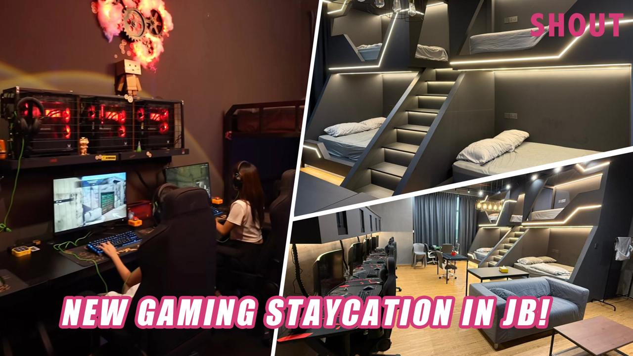 新山全新游戏主题居家度假，配有 Razer 设备、主题房间、麻将桌和 Netflix！