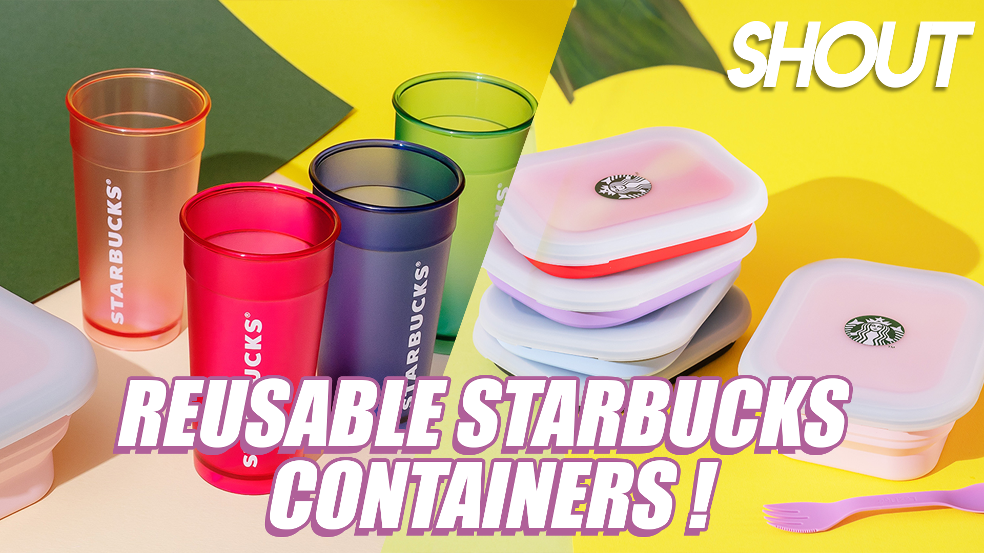 Starbucks’ Reusable Containers & Stacking Cups To Help Reduce Plastic Wastes During Circuit