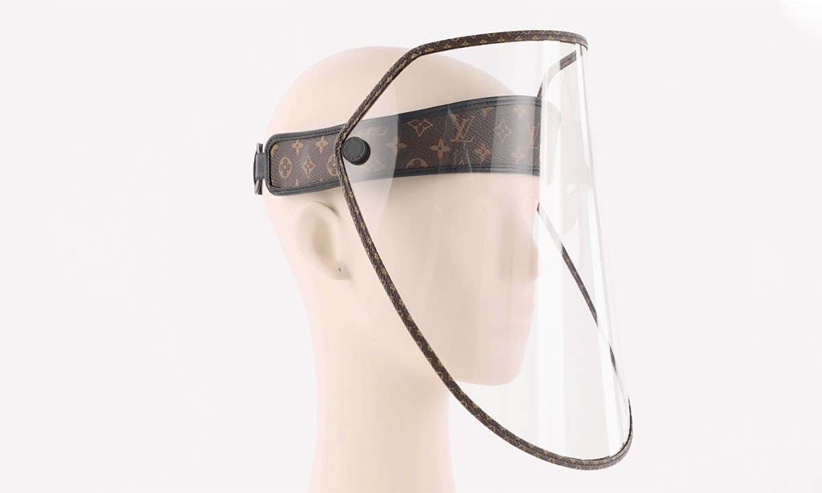 Louis Vuitton designed a luxury face shield selling for nearly $1K
