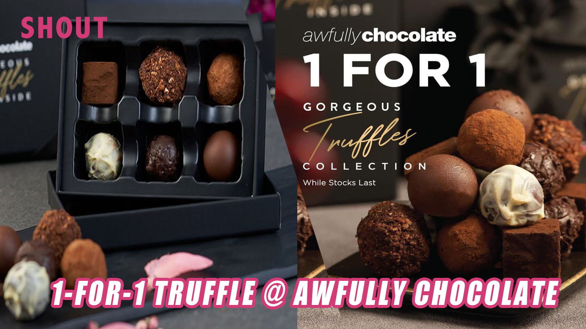 1 FOR 1 AWFULLY CHOCOLATE TRUFFLES Shout
