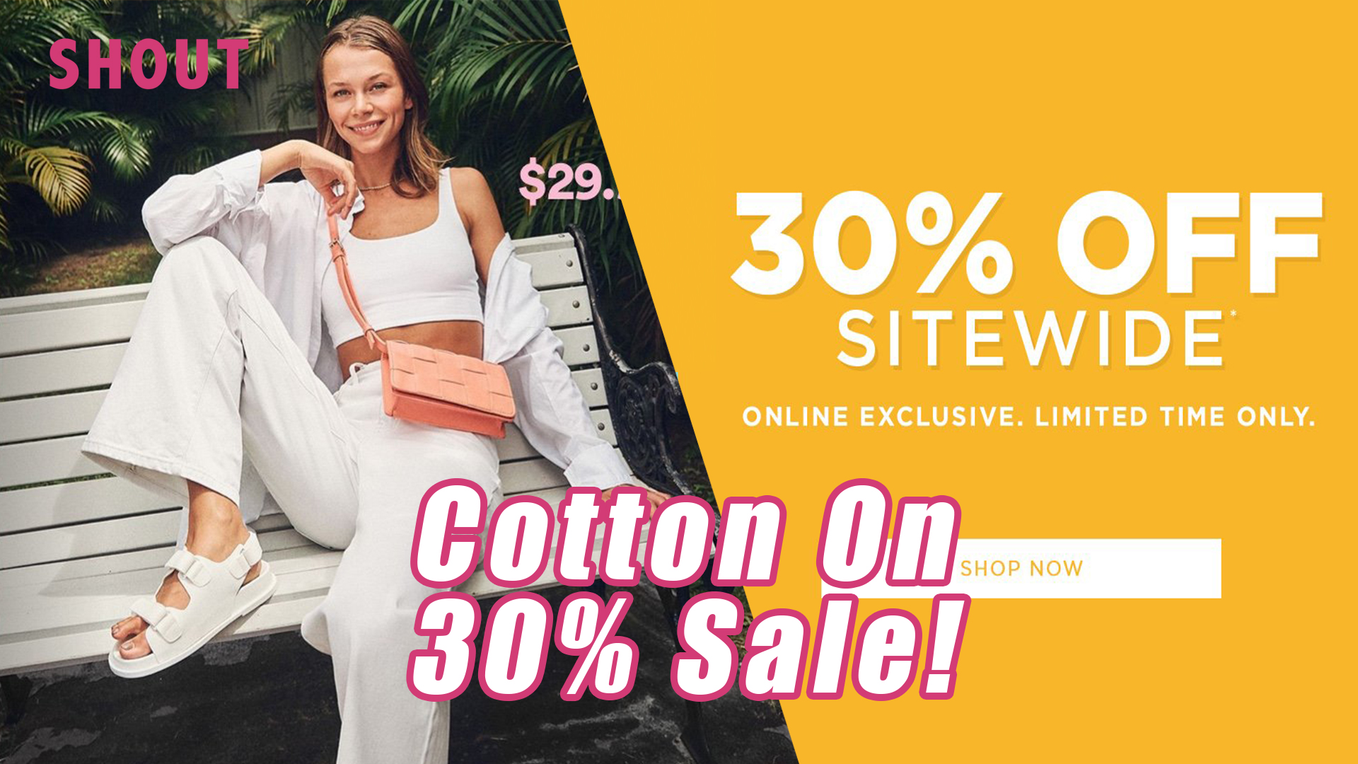 30 OFF Rubi, Typo & Cotton On! Shout