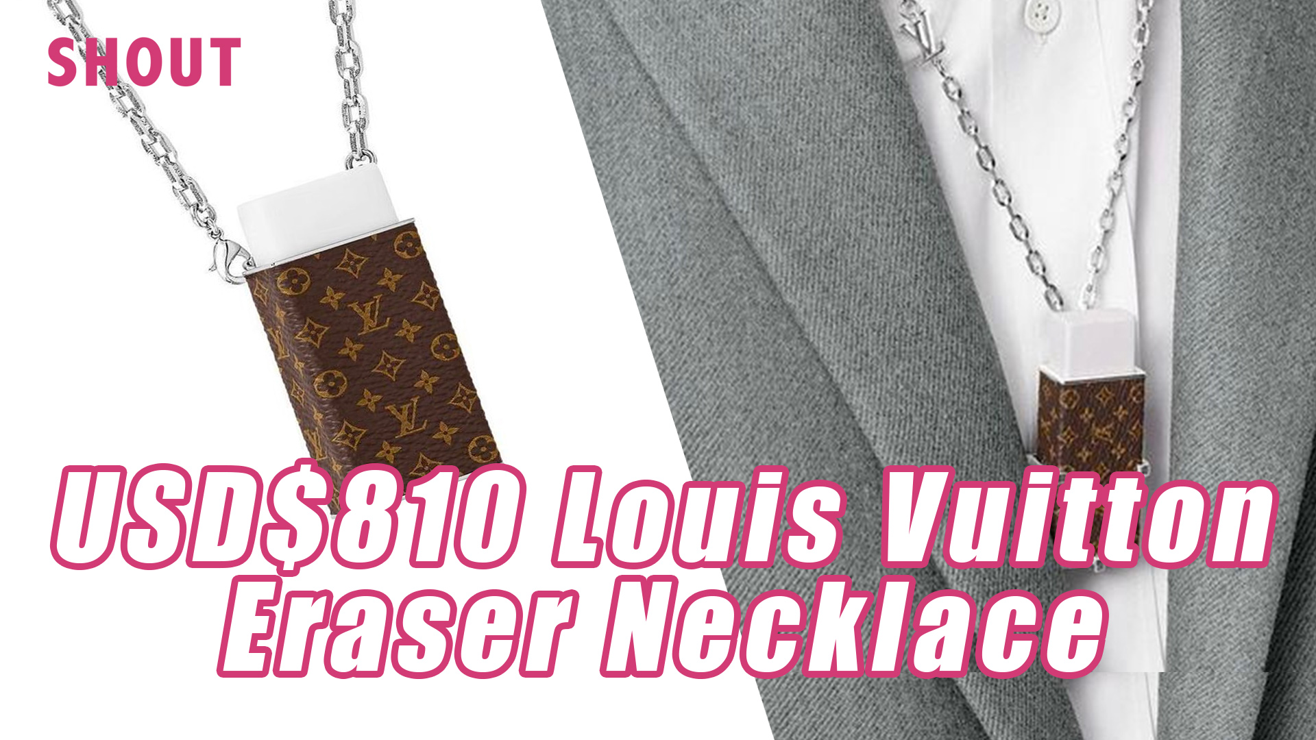 USD$810 Louis Vuitton Eraser Necklace - Shout