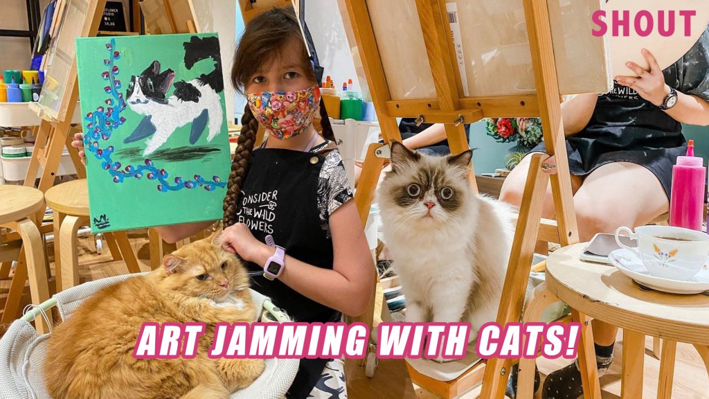 SINGAPORE'S FIRST ART JAMMING WITH CATS FOR JUST 40 WITH A FREE DRINK