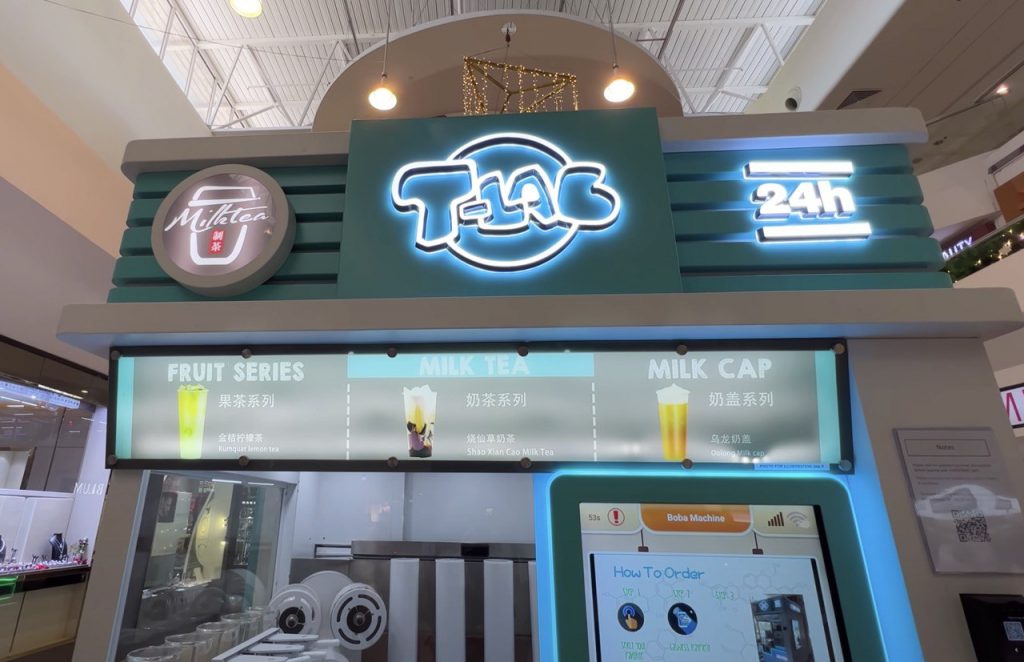 FULLY AUTOMATED VENDING MACHINE THAT MAKES BUBBLE TEA IN SINGAPORE Shout