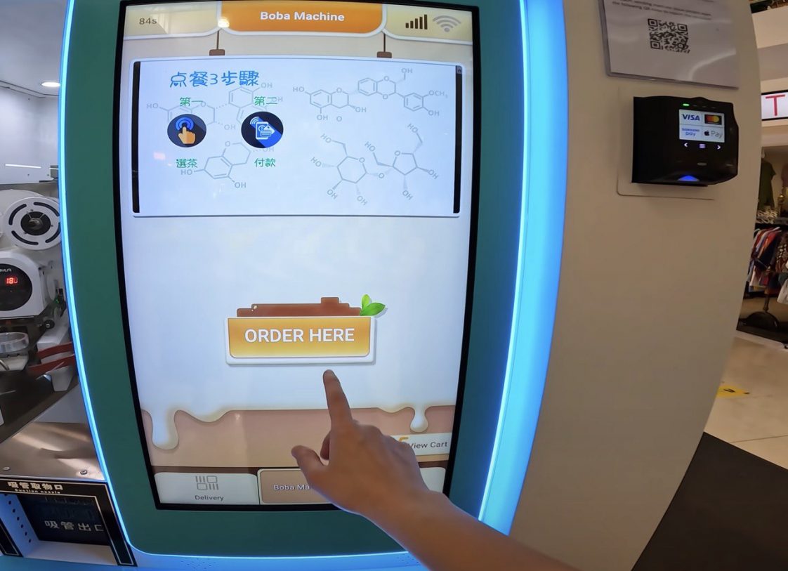 FULLY AUTOMATED VENDING MACHINE THAT MAKES BUBBLE TEA IN SINGAPORE Shout