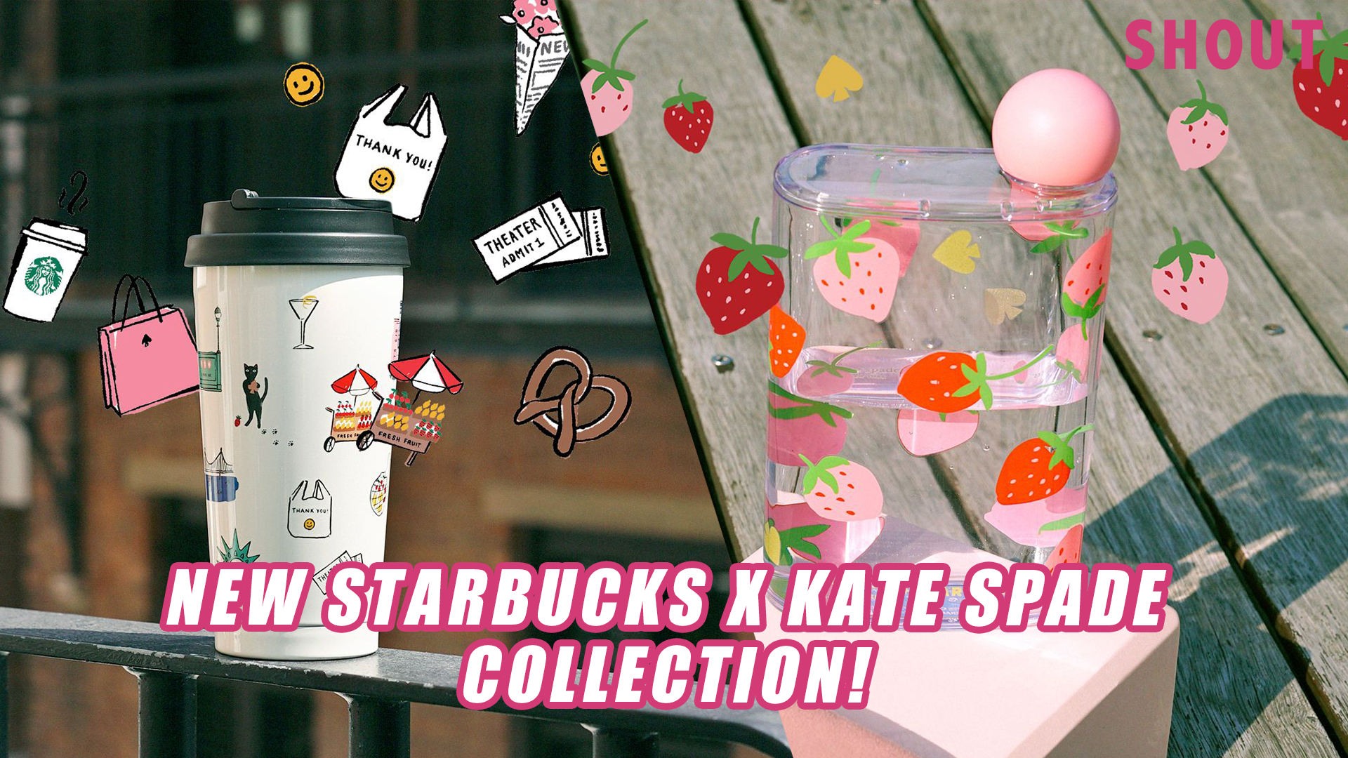 NEW LIMITED EDITION PLAYFUL & COLOURFUL STARBUCKS X KATE SPADE NEW YORK  COLLECTION! – Shout