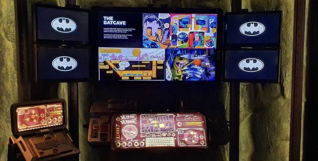 FREE BATCAVE EXHIBITION WITH LIFESIZED FIGURINES, SUPERHERO SUITS