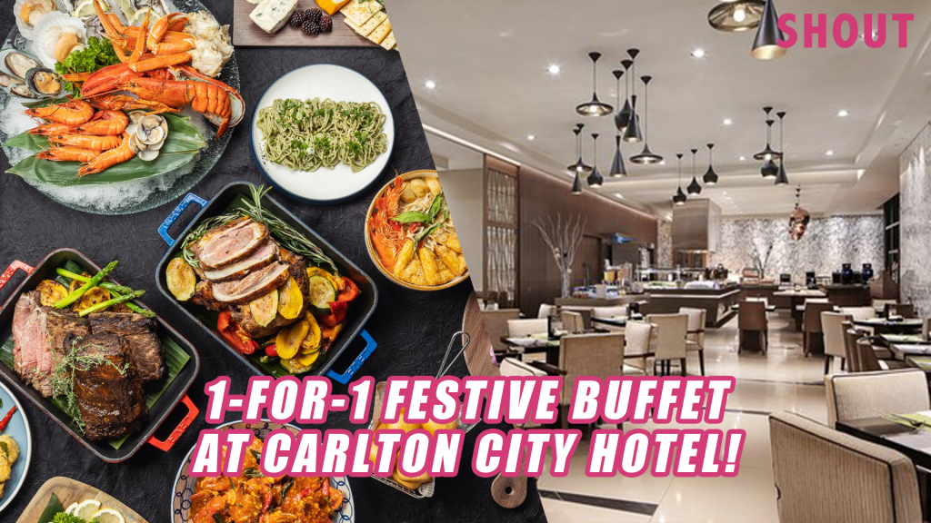 1FOR1 FESTIVE LUNCH BUFFET AT CARLTON CITY HOTEL FROM 5TH TO 16TH