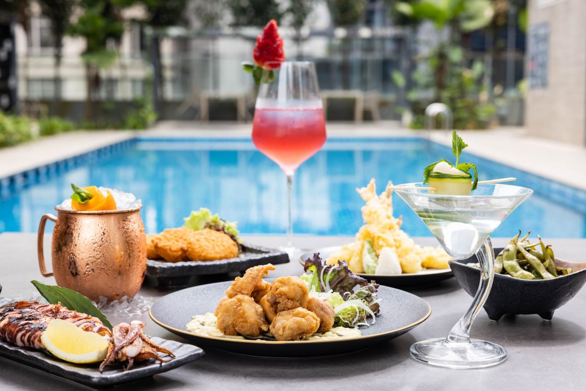 UNCONVENTIONAL 6COURSE ROOFTOP OMAKASE BY THE POOL FOR 58! Shout