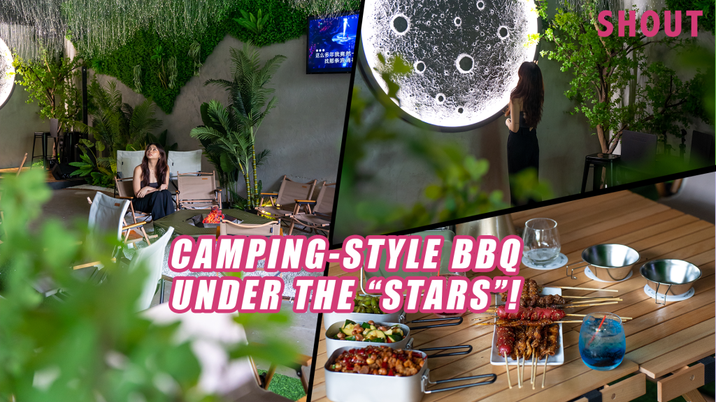 DINE UNDER THE “STARS” AT THIS CAMPINGINSPIRED BBQ BAR IN A FOREST