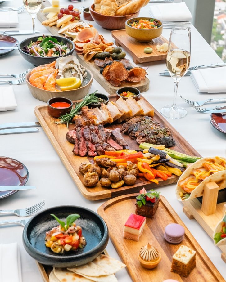 Picture Idea: Longest Brunch Buffet With Sky High Penthouse Views Roasted Ribeye