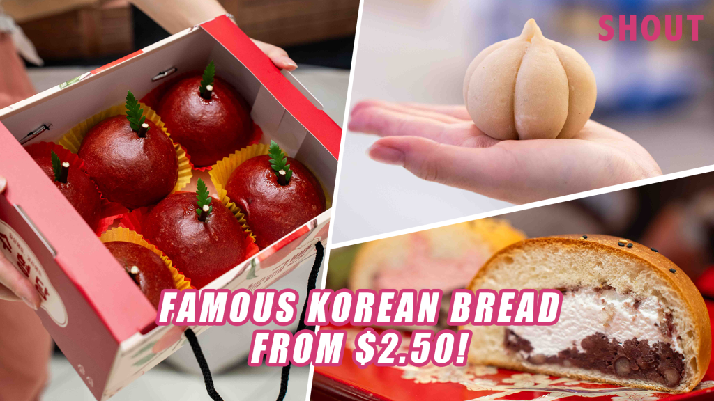 FAMOUS KOREAN BAKERY POPUP IN SINGAPORE APPLESHAPED & SWEET POTATO