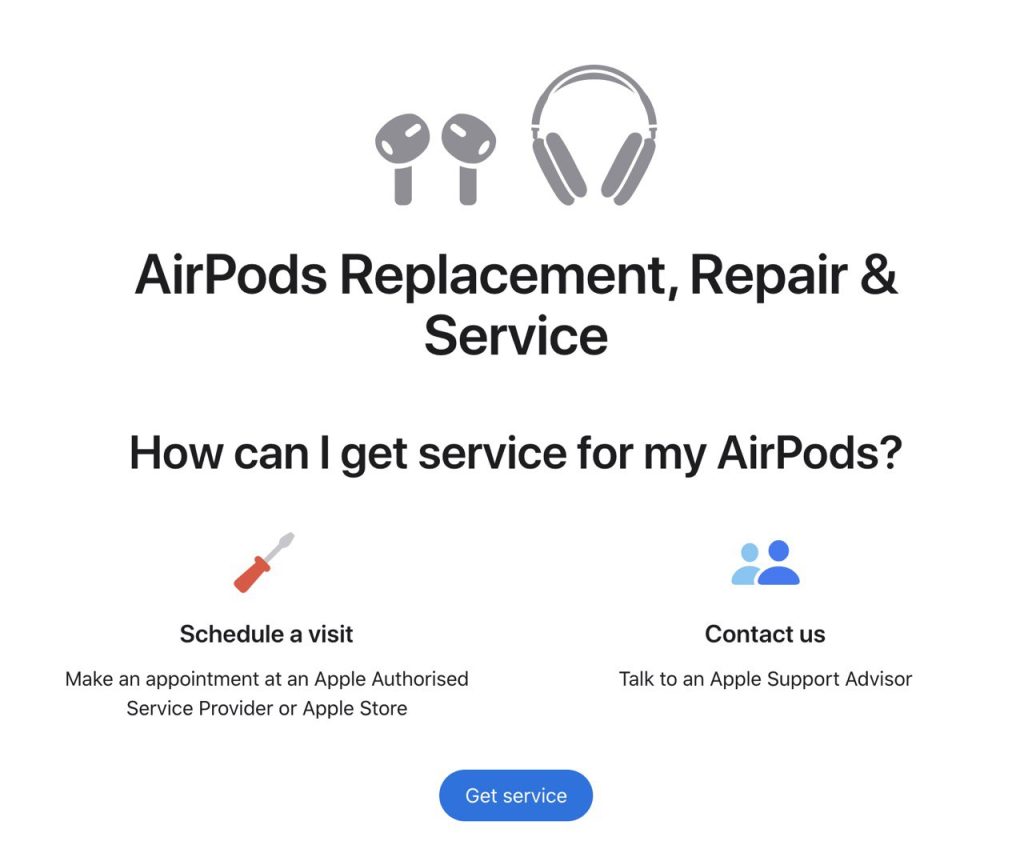 LOST AN AIRPOD? YOU CAN REPLACE THE LOST AIRPOD OR CASE AT APPLE STORES