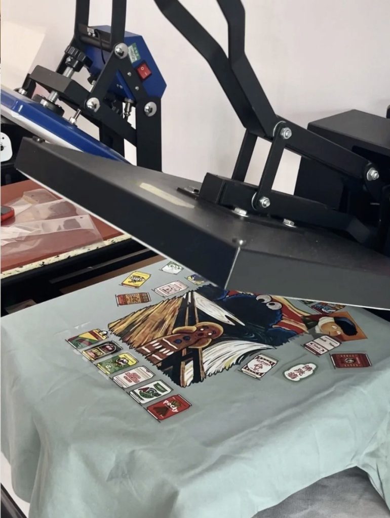 DESIGN & PRINT YOUR OWN TSHIRT WITH CUSTOM STICKERS AT THIS STUDIO IN