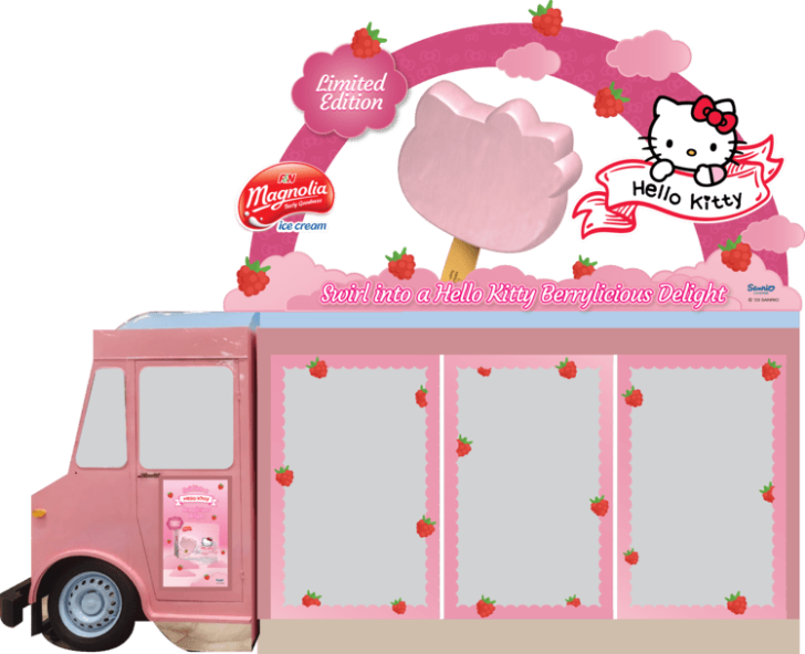 HELLO KITTY MAGNOLIA ICE CREAM STICKS AVAILABLE AT SINGAPORE