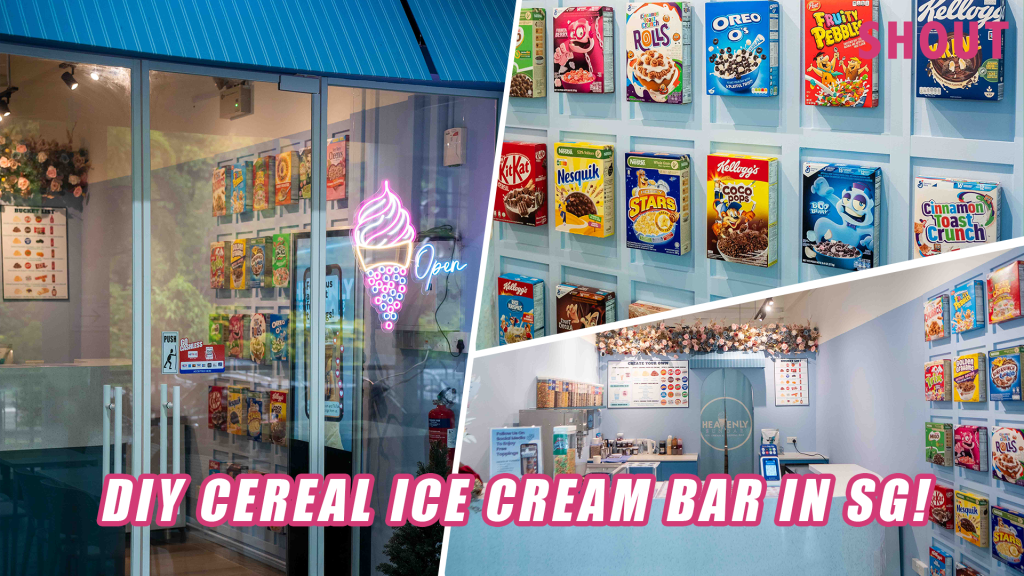 FIRSTEVER DIY CEREAL ICE CREAM BAR IN SINGAPORE WITH CEREAL “LIBRARY